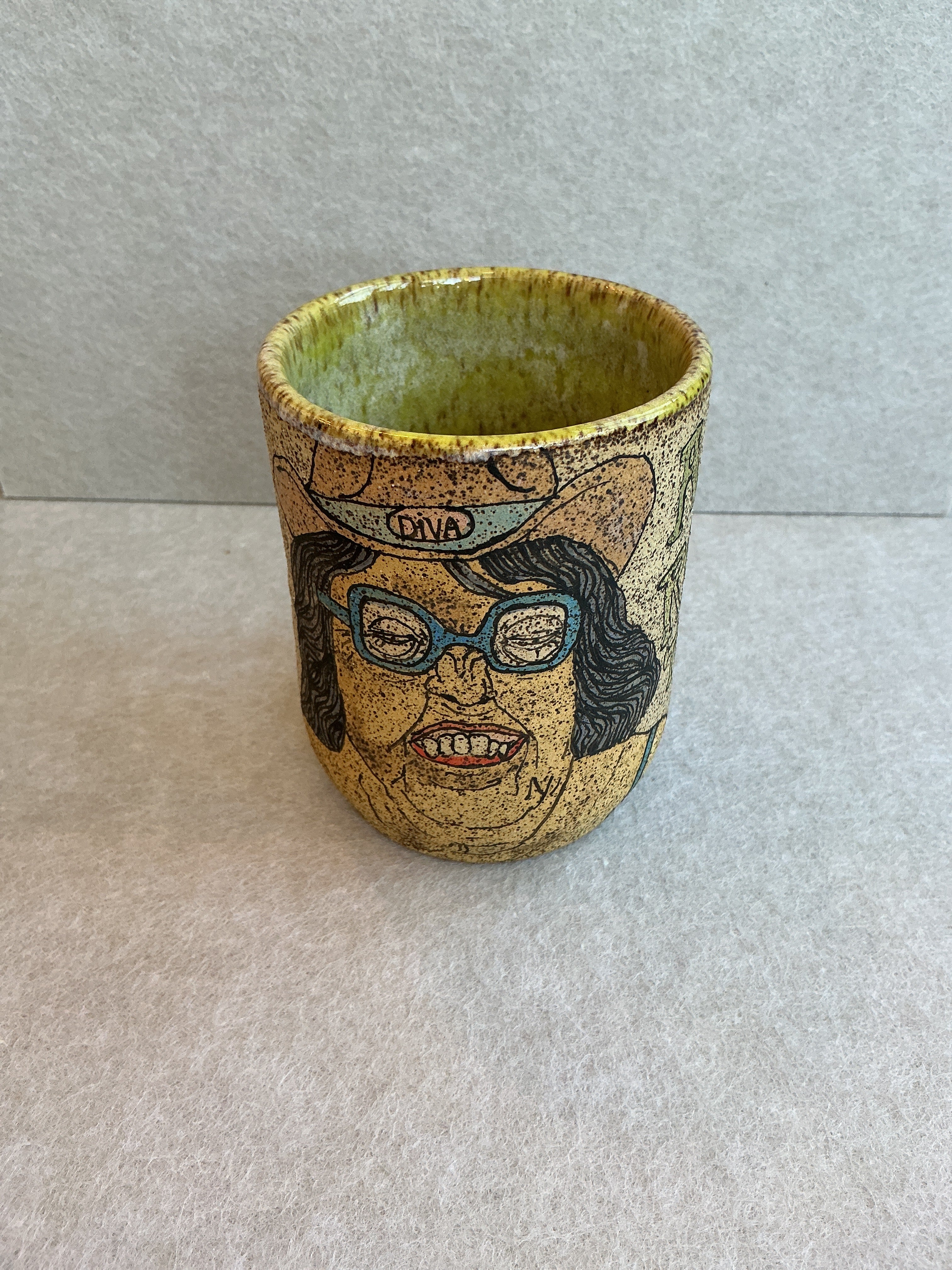 Katie Lebel Diva Cowgirl Bubble Tape Cup