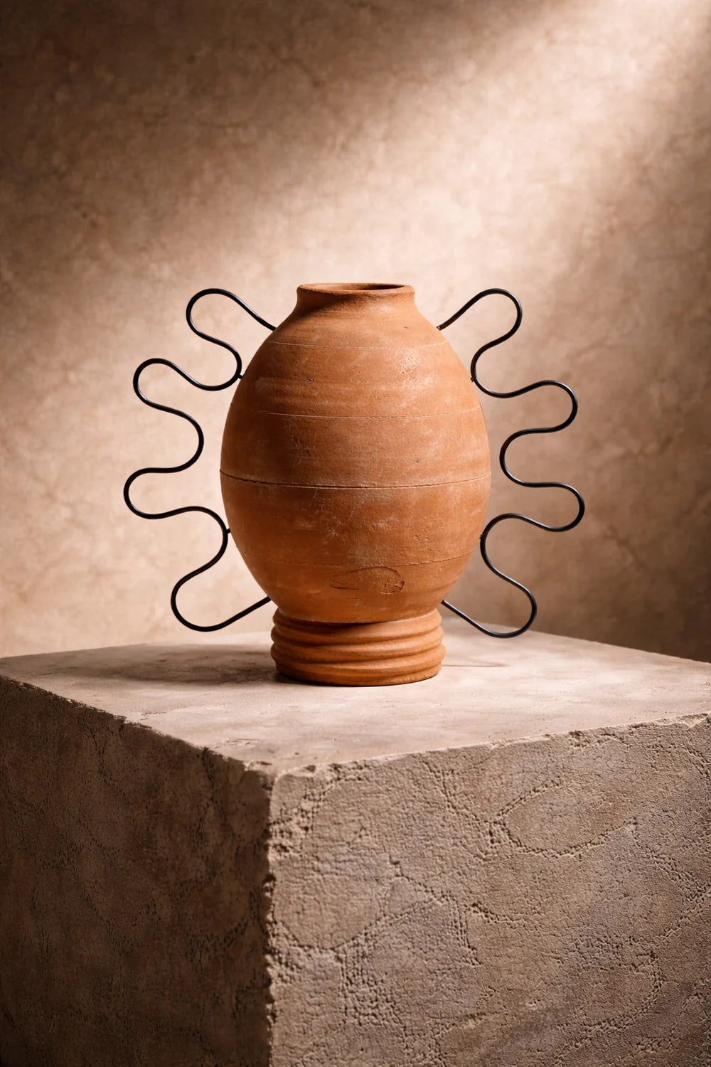 Aman Terracotta Vessel by Diego Olivero Studio