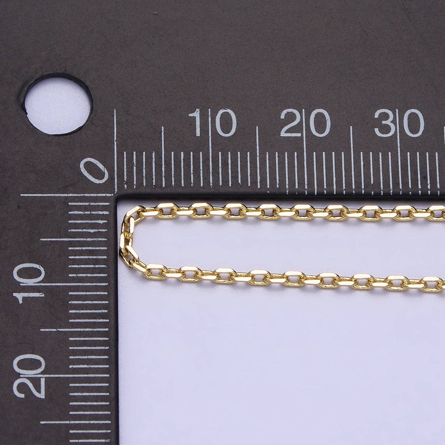 20" Gold Plated 1.8mm Cable Chain Necklace