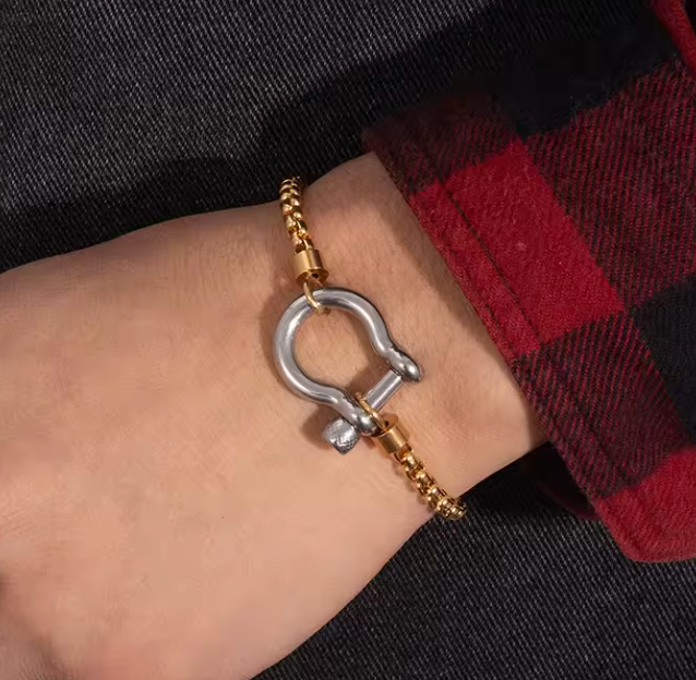 Horse Bit Carabiner Bracelet- Charm Bracelet