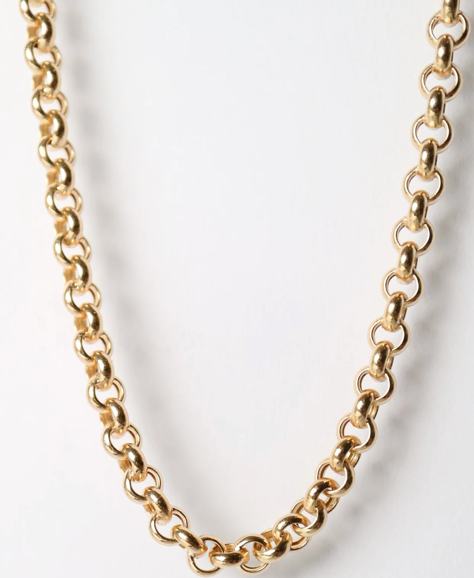 Jana - Rolo Chain Necklace Waterproof 18K Gold PVD