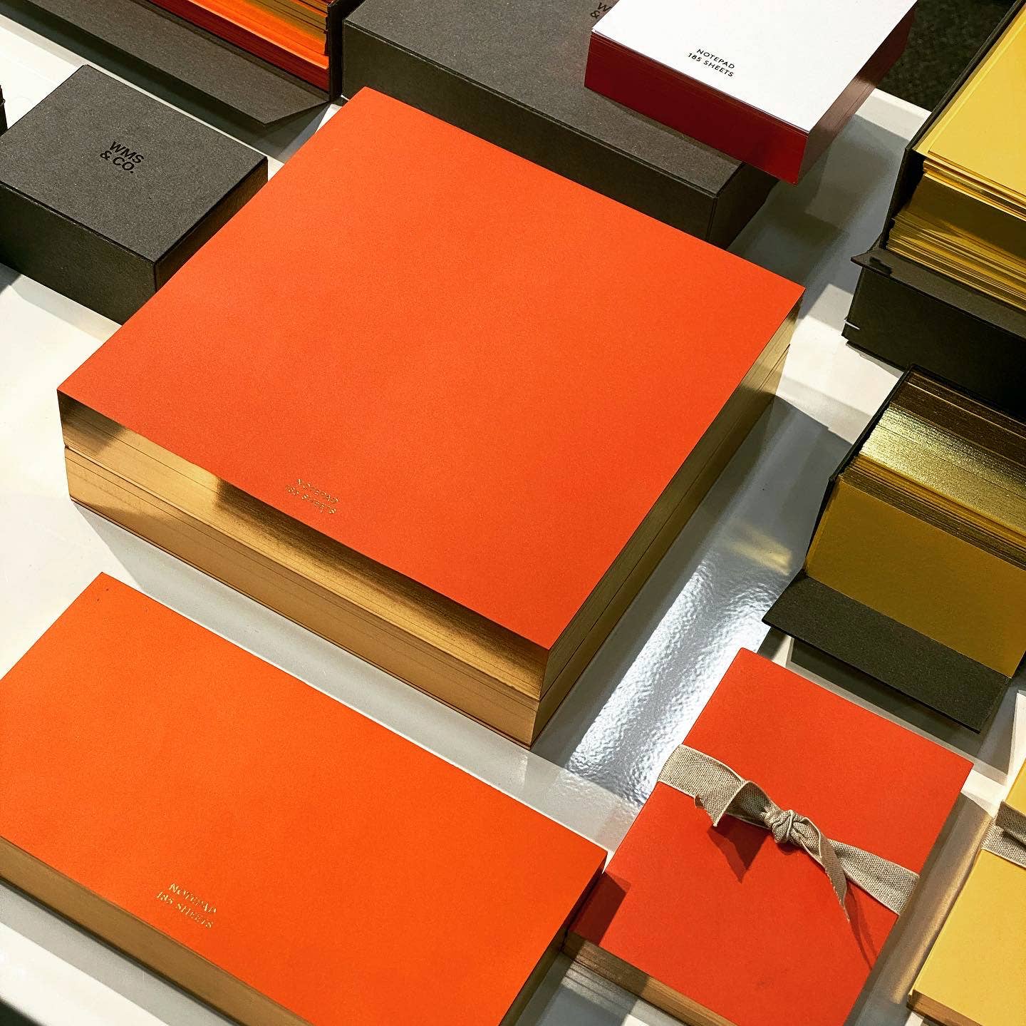 Color Pads: Red with Gilded Edge - 3 sizes