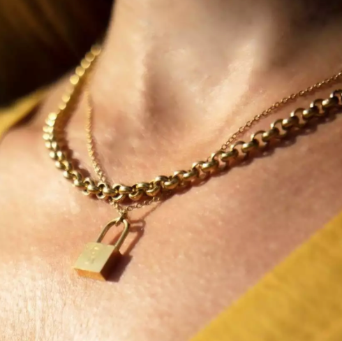 Jana - Rolo Chain Necklace Waterproof 18K Gold PVD