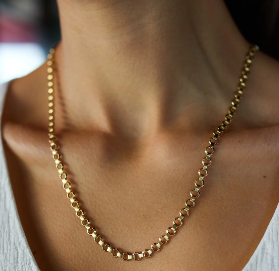 Jana - Rolo Chain Necklace Waterproof 18K Gold PVD