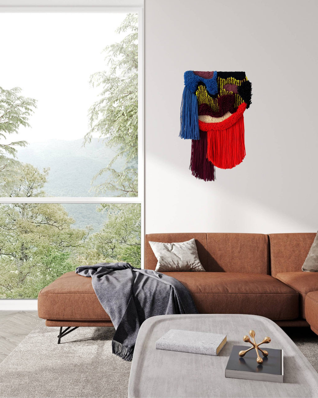 Velvet Tufted Wall Rug