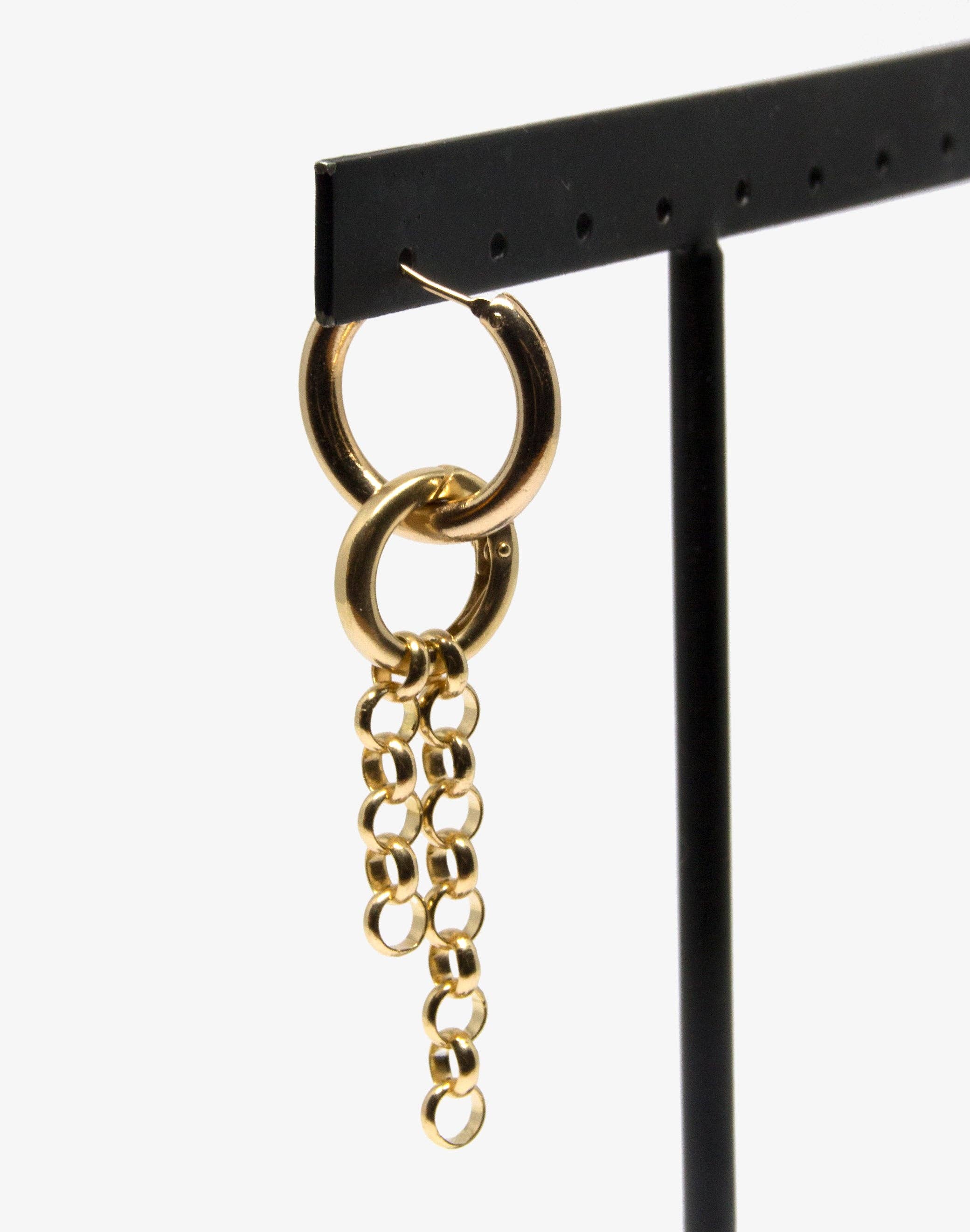 Motion Gold Earring