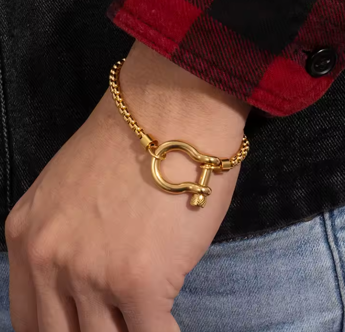 Horse Bit Carabiner Bracelet- Charm Bracelet