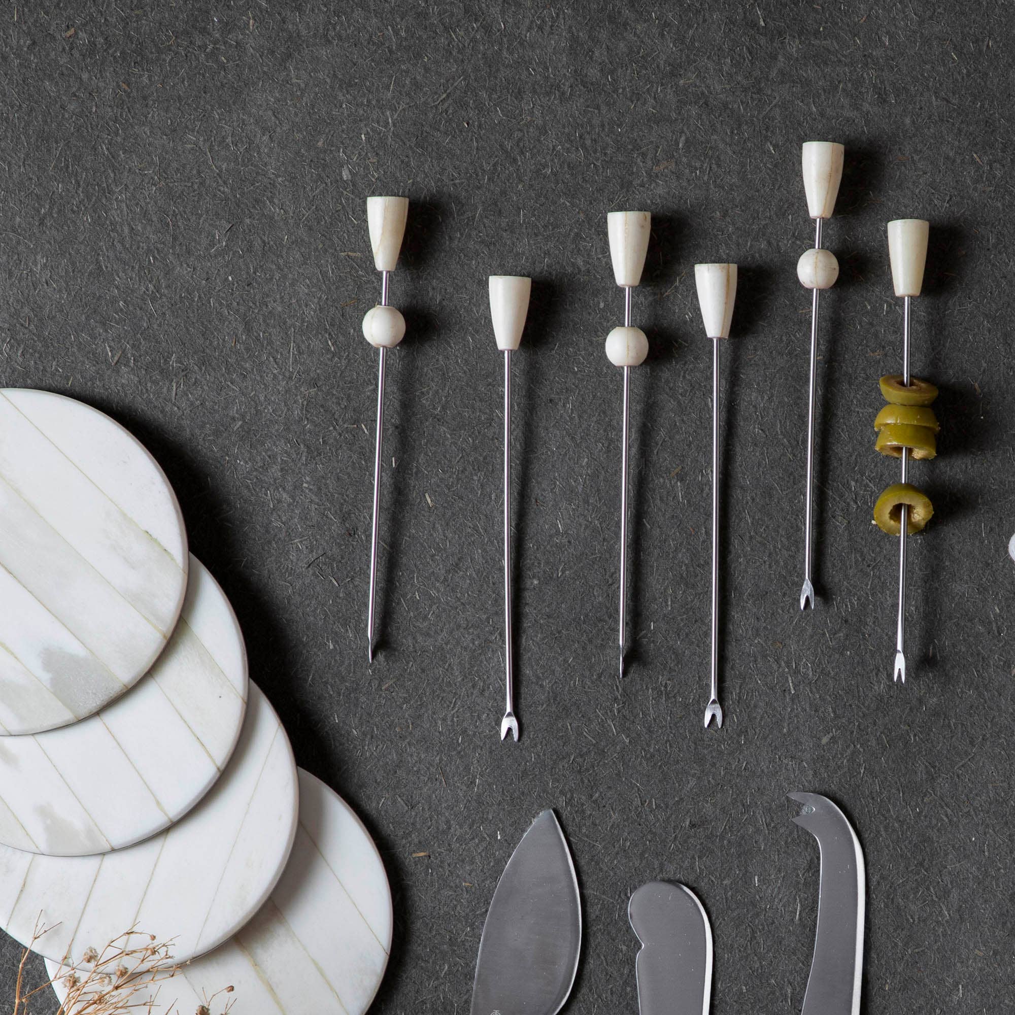 Blanco Cocktail Picks Assorted - Set of 6