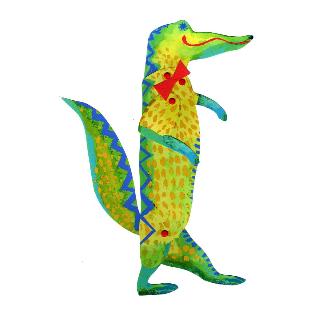 Cut and make Alligator puppet