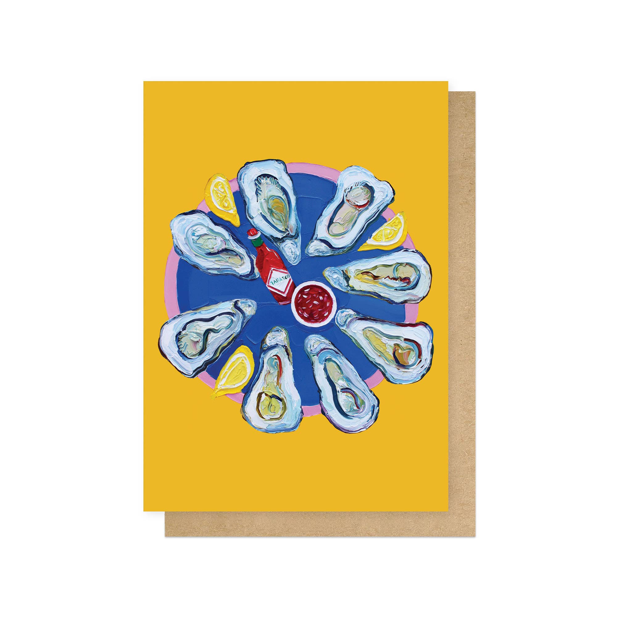 Oysters Greetings Card