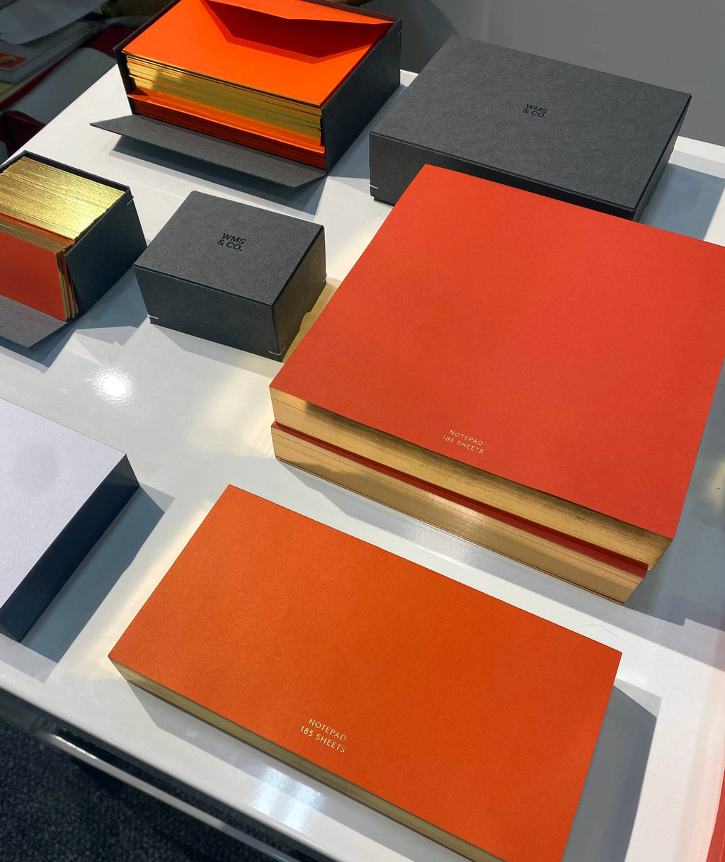 Color Pads: Red with Gilded Edge - 3 sizes