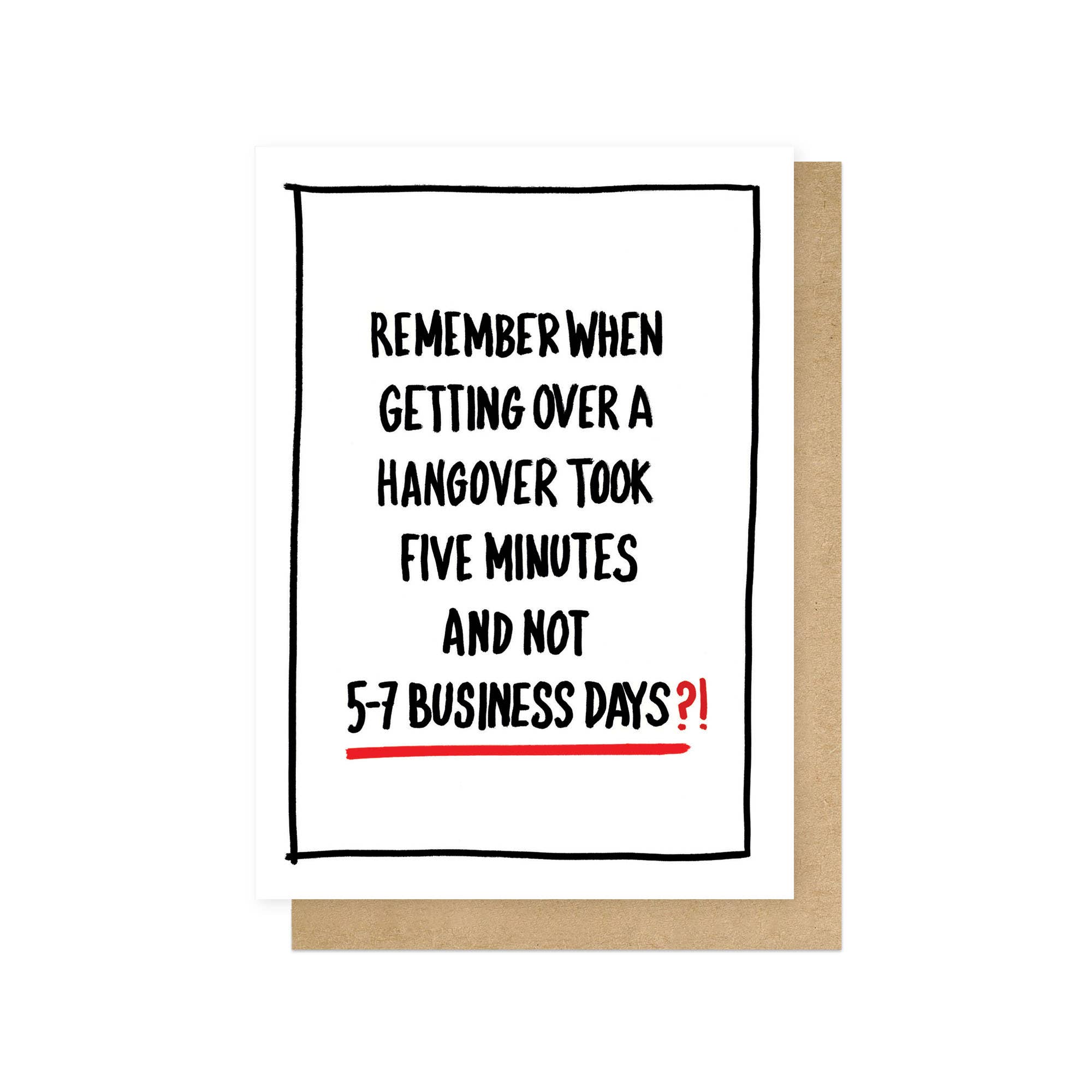 5-7 Business Days Greeting Card