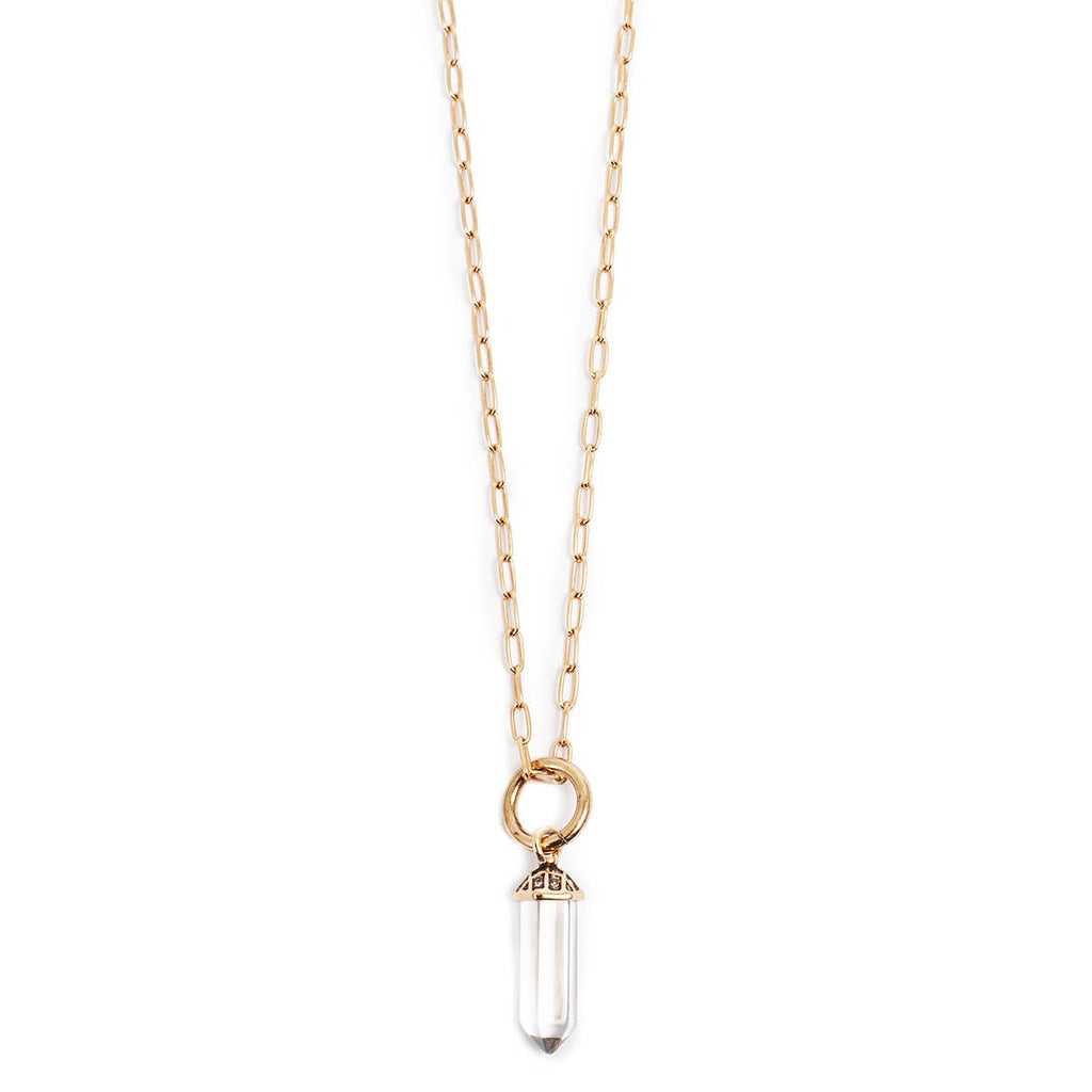 Glass Prism Pendant Necklace