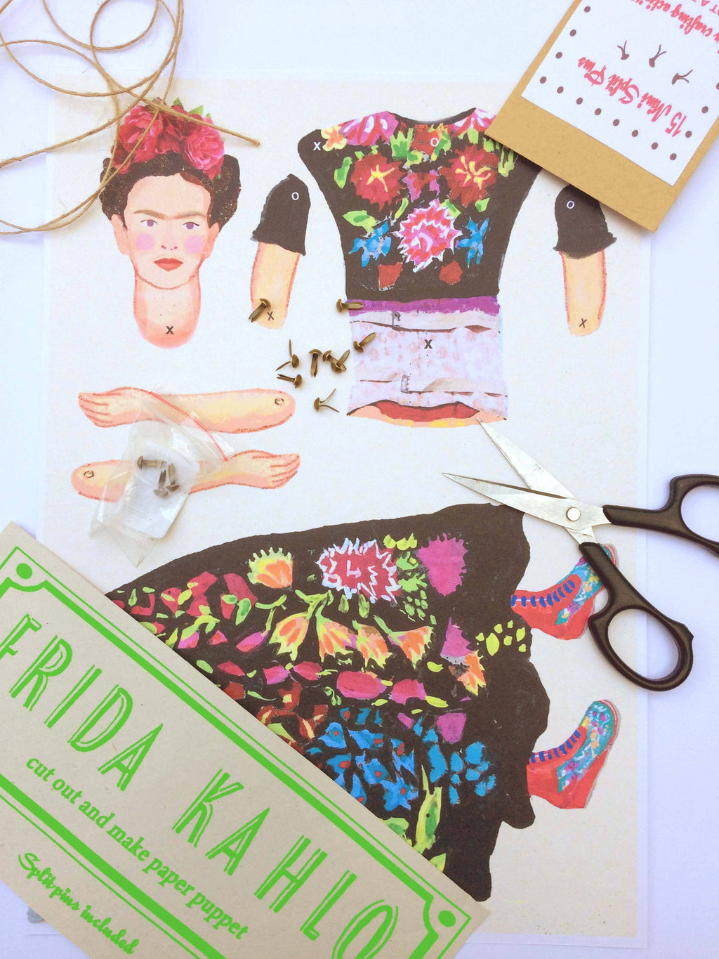 Frida Cut Out and Make Puppet