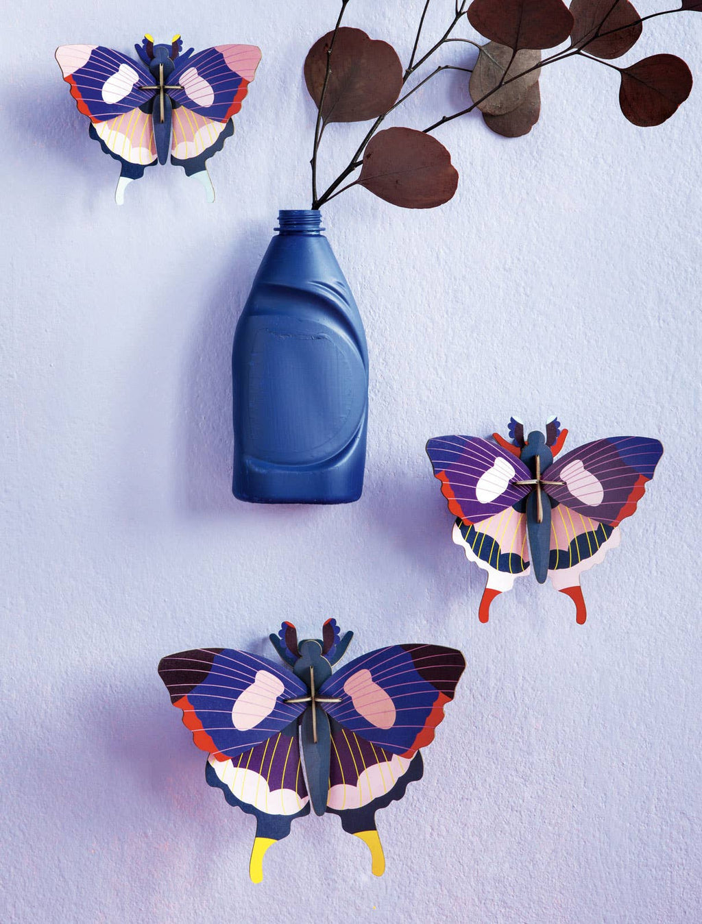 Papercraft Swallowtail Butterflies, set of 3