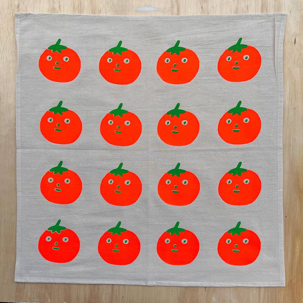 Tomato Screenprinted Tea Towel