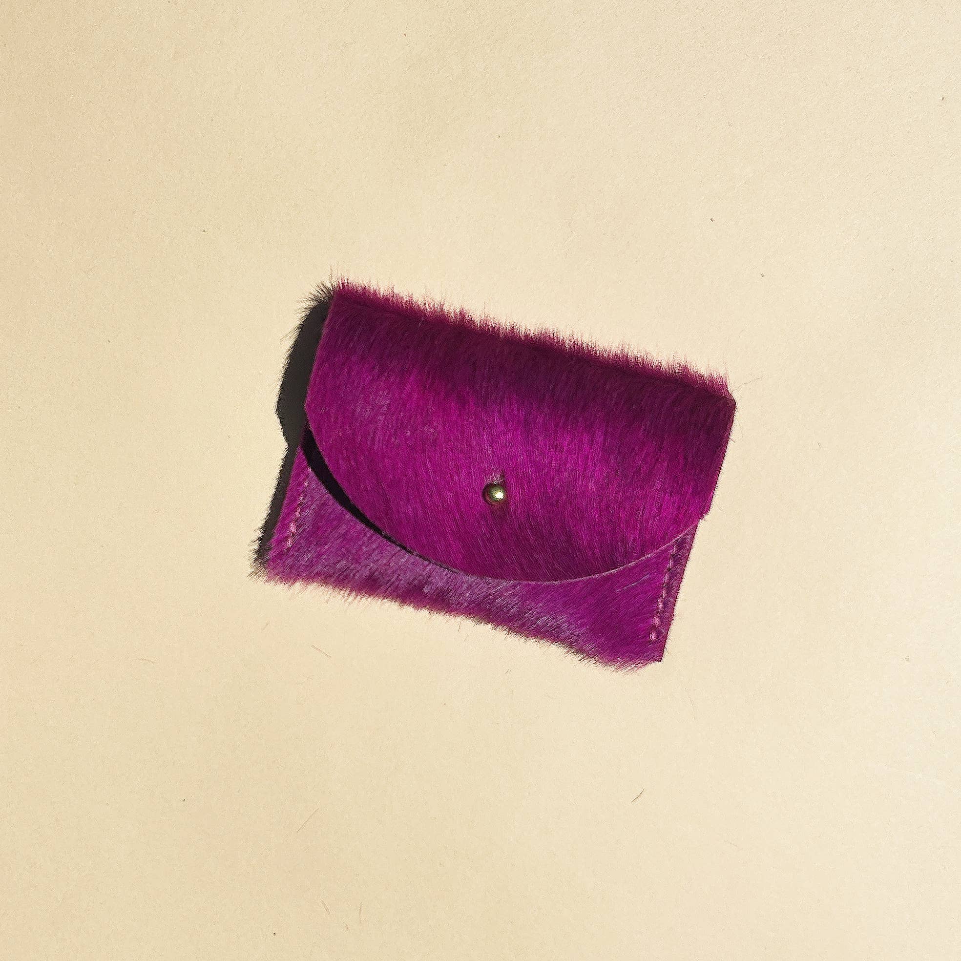 Cardholder - Fuchsia Hair on Hide