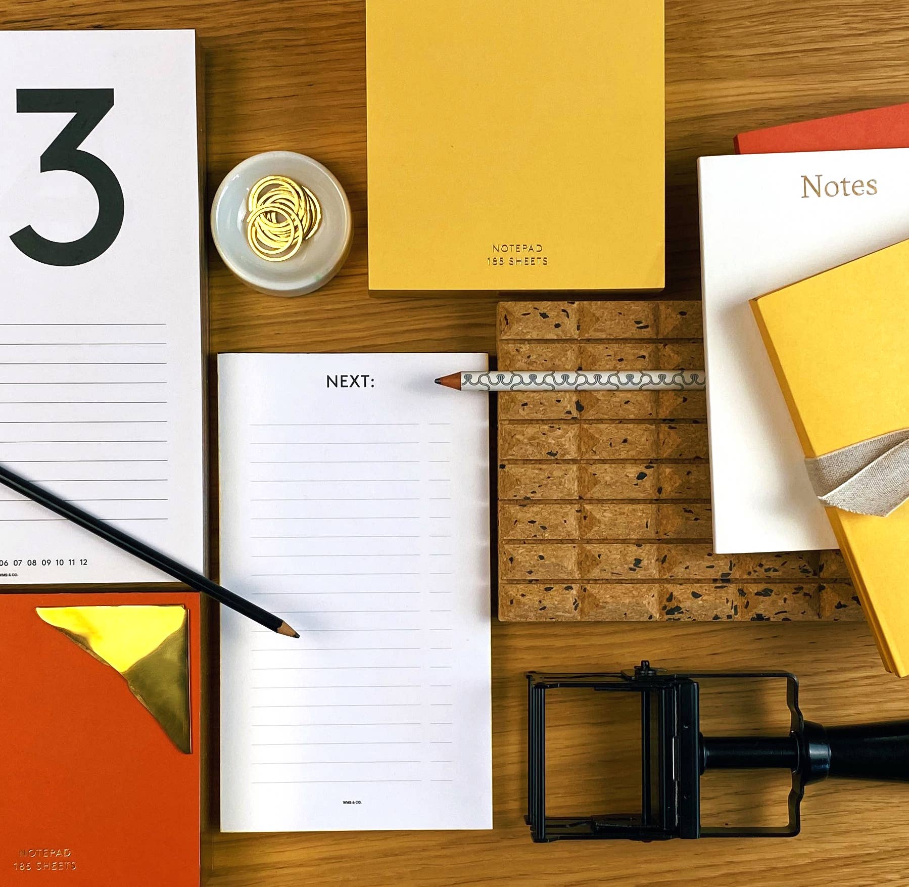 Color Pads: Red with Gilded Edge - 3 sizes