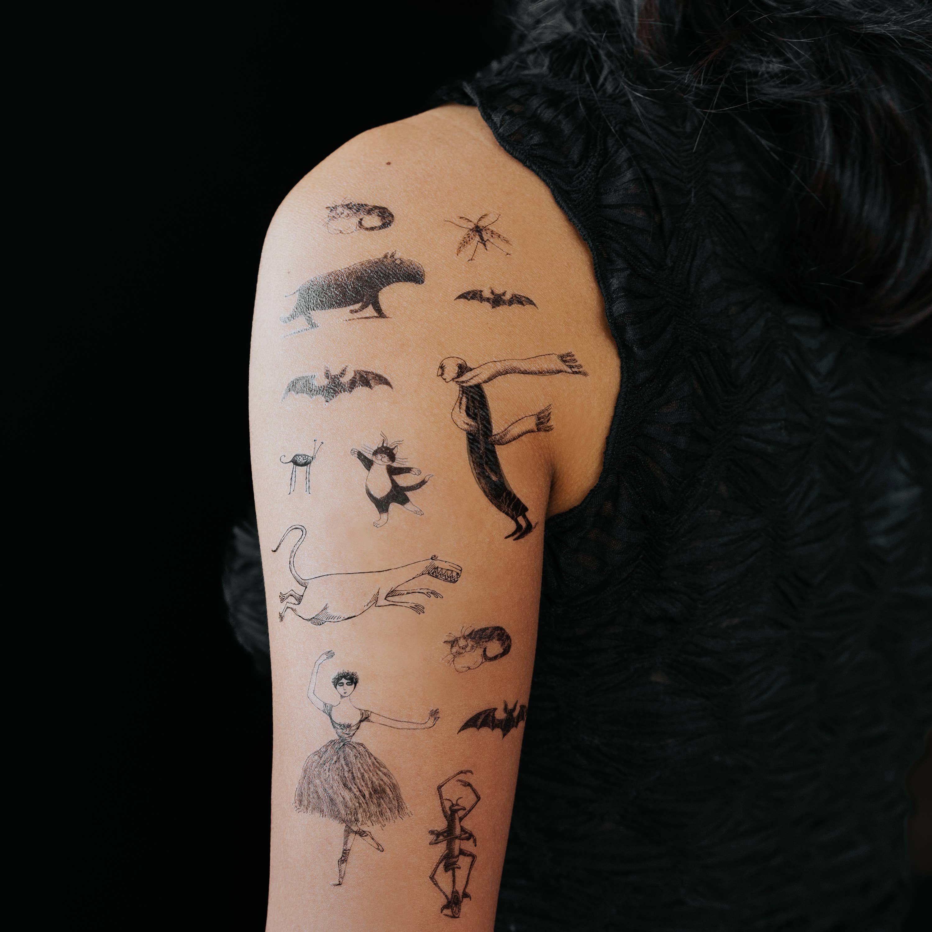 Gorey's Creatures & Figures Tatt. Sheet