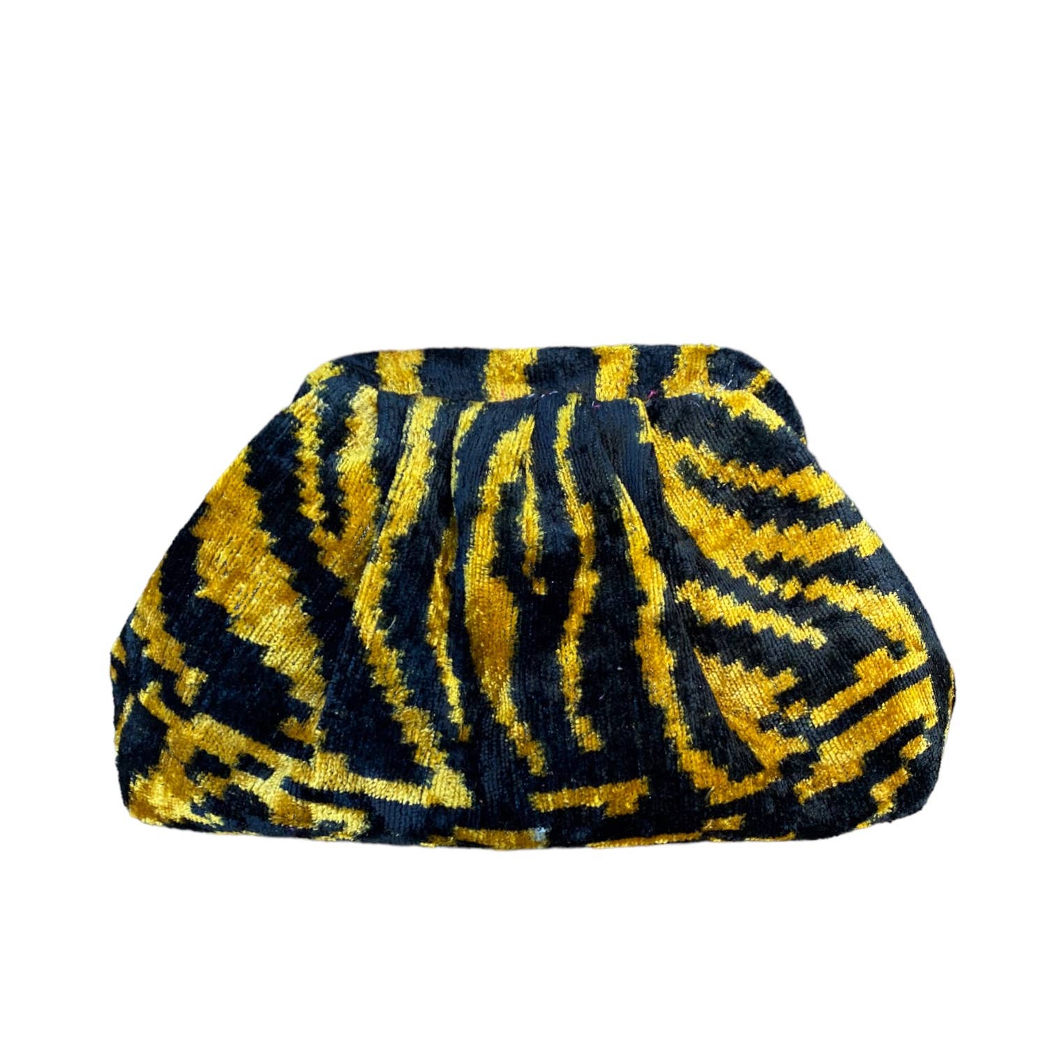 Silk Velvet Ikat Soft Clutch