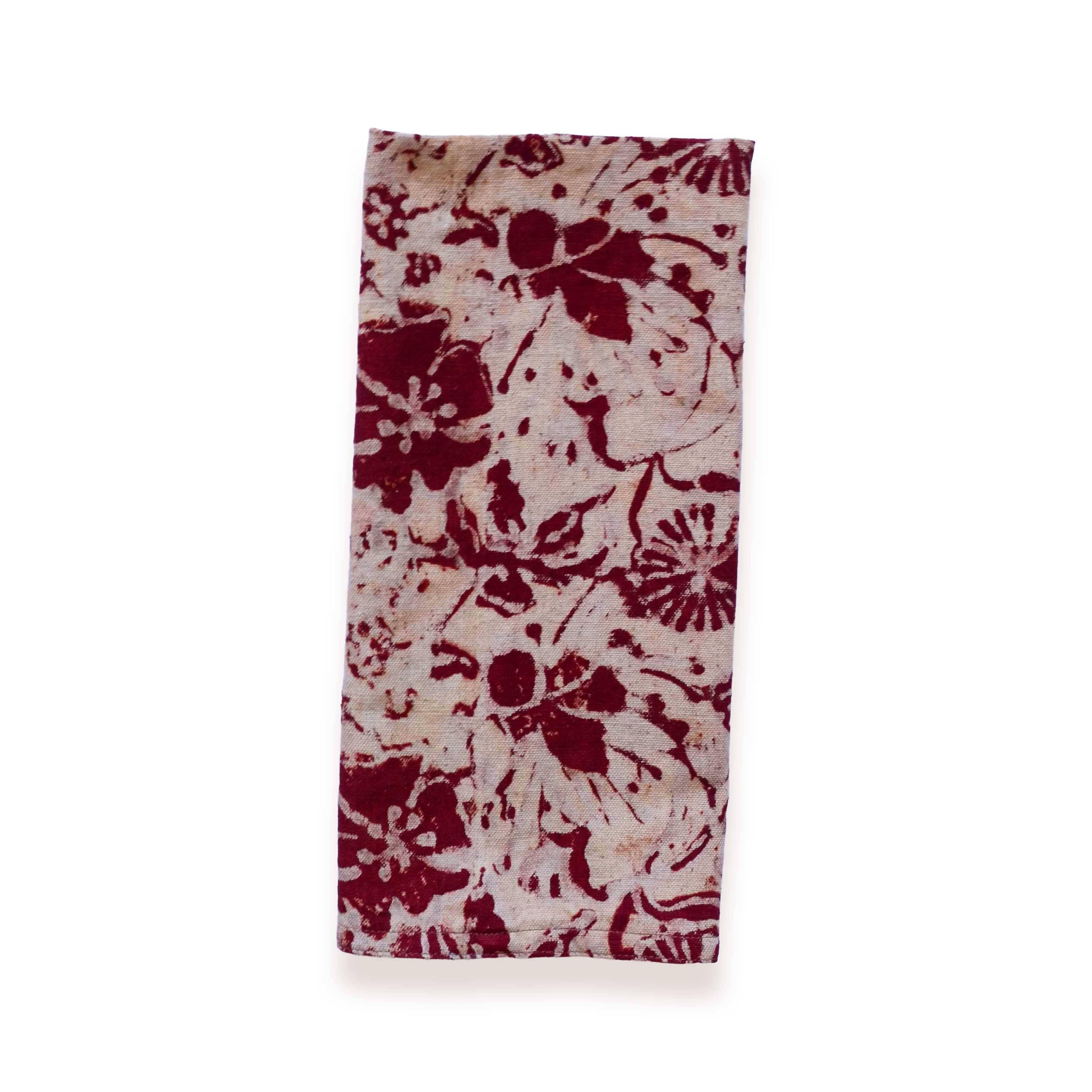 Cotton Kitchen Towel Hand Block Printed | Bloom Tea Towel