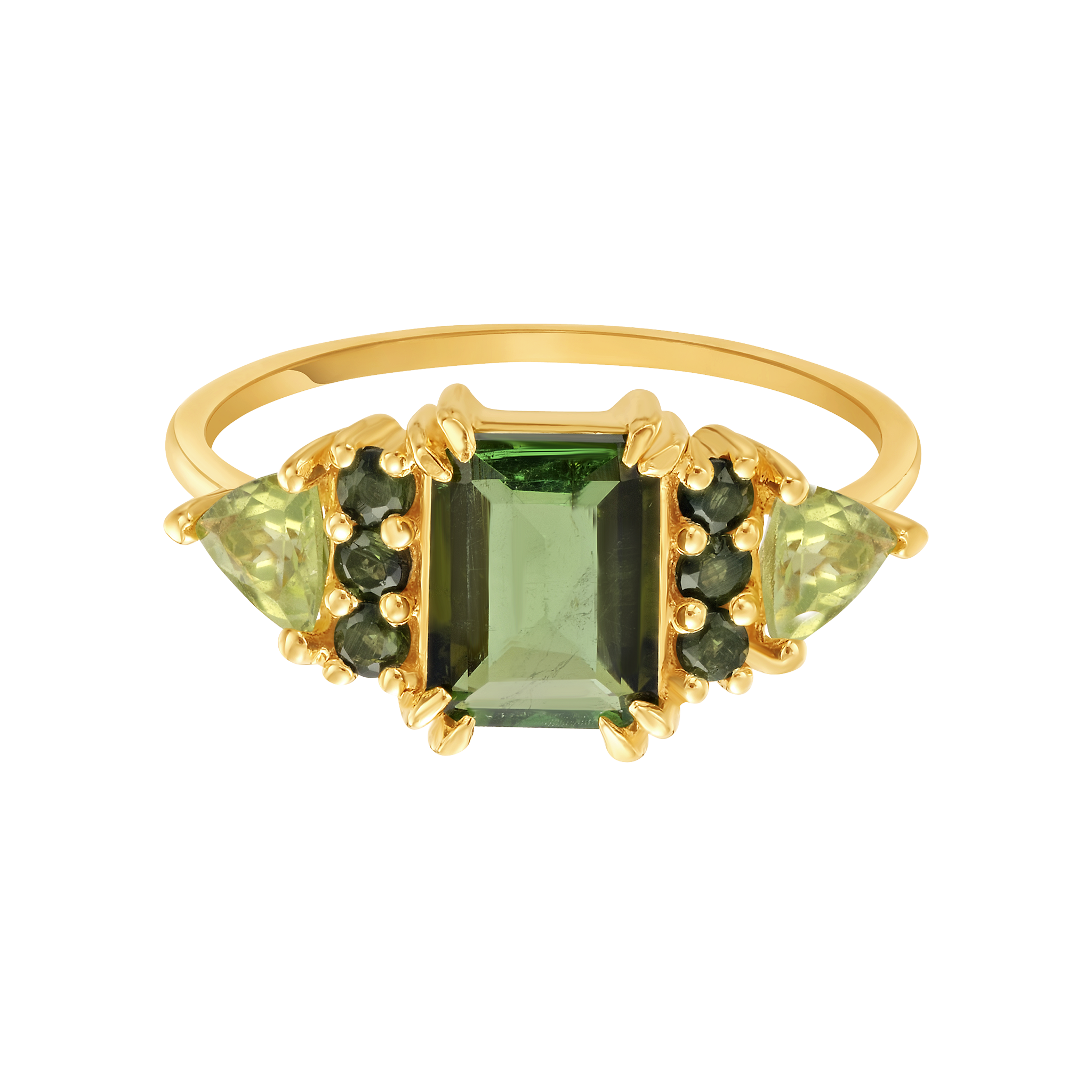 Green With Envy Topaz & Peridot Regal Ring