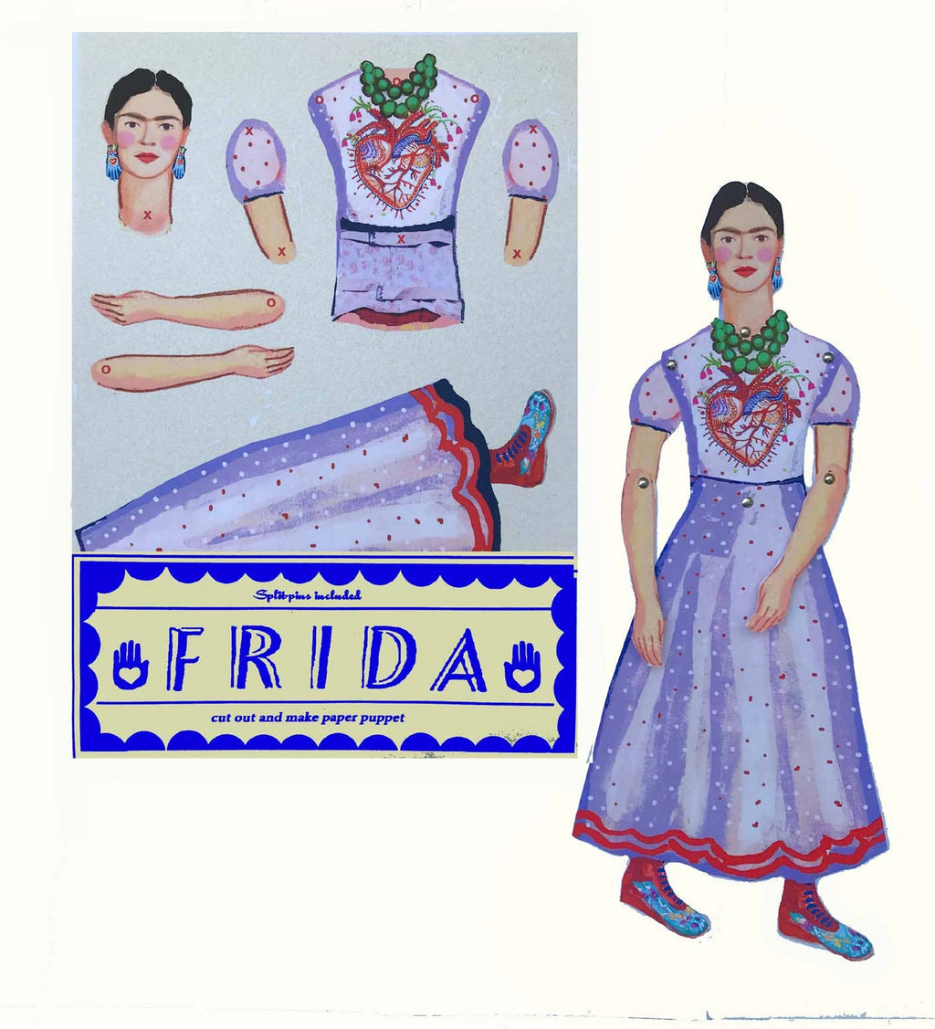 Frida K Cut and Make Paper Puppet