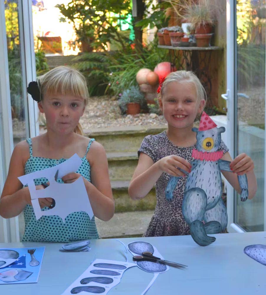 Cut and Make Circus Bear Puppet